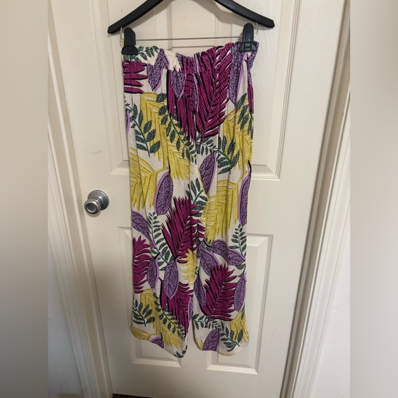Jane + Delancey Tropical Leaf Matching SET —
Blouse & Wide-Leg Pants | XS - Picture 8 of 12